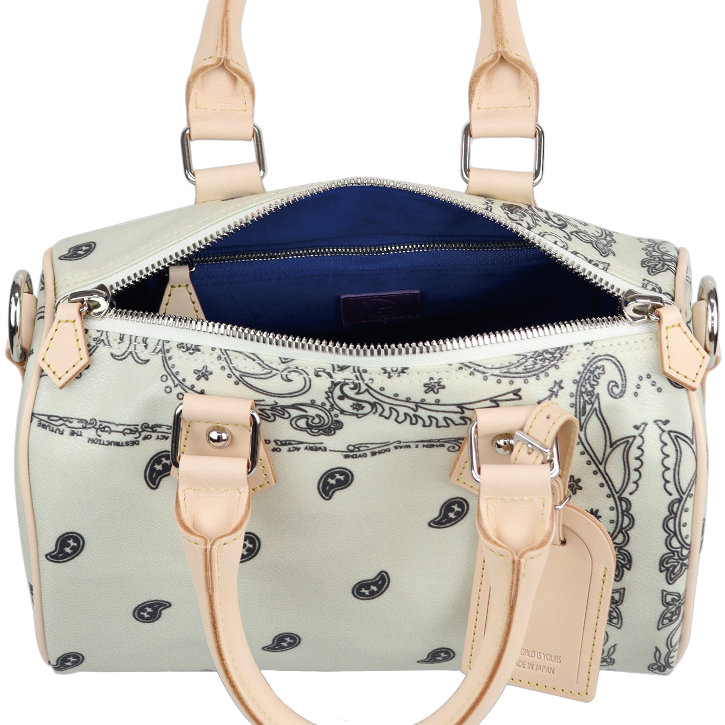 Paisley Boston Mini Bag – THE WORLD IS YOURS